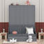 Grand lit escamotable mural avec coussin-2013910385