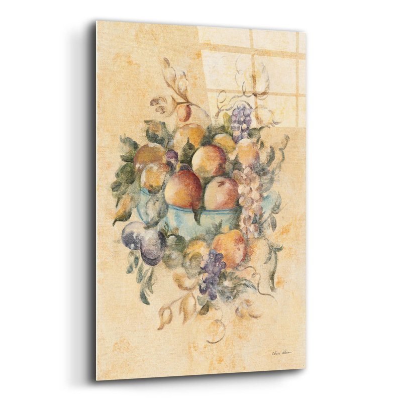 Art mural en verre Winston Porter «Old World Fruit» par Cheri Blum, H 16 po x l 12 po x P 0,13 po