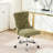 Modern Chenille Upholstered Button Office Chair, Adjustable, Swivel, Metal Base, Wide And Deep Seating, Hand - Pulled Buttons At Back, High Rebound Sponge In Cushion Adjustable Chair With Upholstery,-1918711491