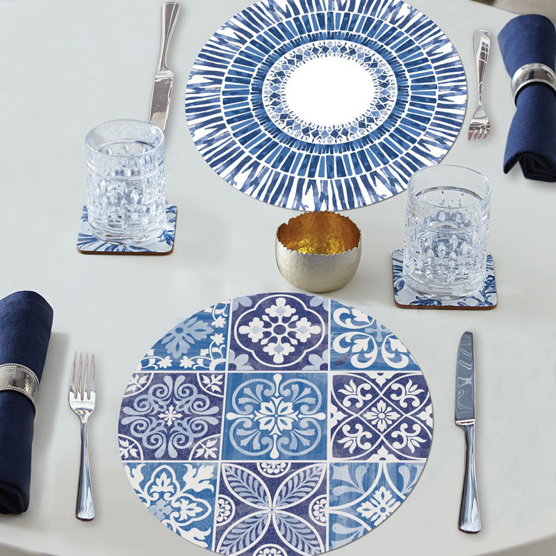 Napperon rond réversible