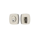 Urban Modern Single Cylinder Deadbolt Unlacquered Brass Finish