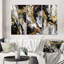 River Happiness, art mural doré noir et blanc abstrait - River Happiness, or noir et blanc-2073190540-2073190547