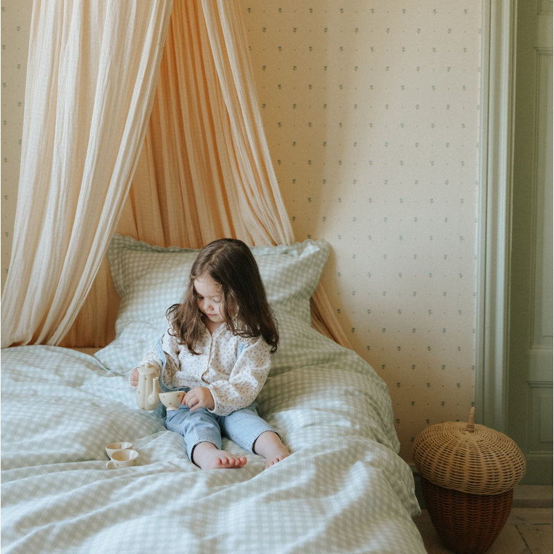 Gingham Duvet Cover, Blue