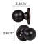 Faux bouton de porte en laiton poli Ball-7224951