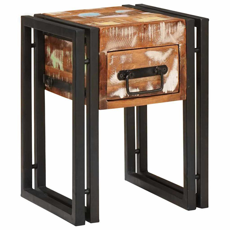 End Table, Multi-Brown
