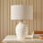 21’’ Ceramic Table Lamp with Beige Fabric Drum