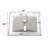 KGAR 18.5'' White Ceramic Rectangular Bathroom Sink