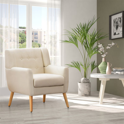 Fauteuil capitonné l 28,8 po Chineye