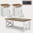 Chiara 3 - Piece Farmhouse Living Room Table Set,Barnwood-1553886607