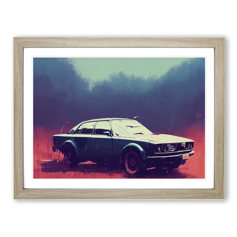 Concept Car Vol.1 - Framed Print, 34cm H x 46cm W x 2cm D, Oak