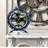 Desk wooden Clock Round 10 inches with Real Moving Gears (Transformable into a Wall Clock - detachable base) Canada Collection-1049897923