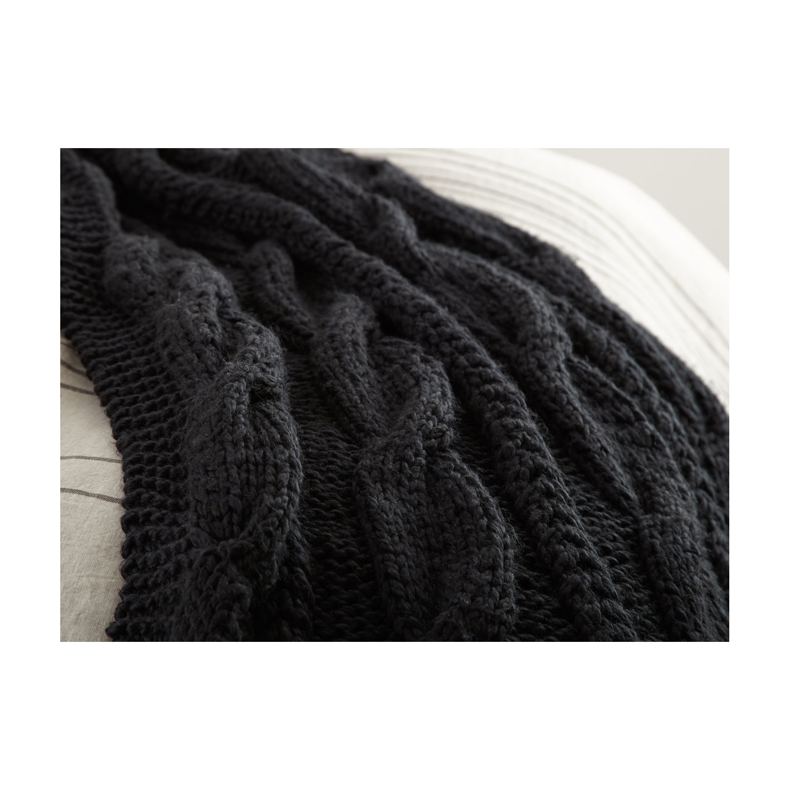 Quilted Throw Blanket, Asphalt