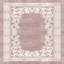 Tapis oriental tissé à plat en polyester rose / beige Altman-349775531