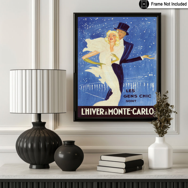 L'hiver à Monte-Carlo, Sans cadre, Affiche, 24"H x 32"W