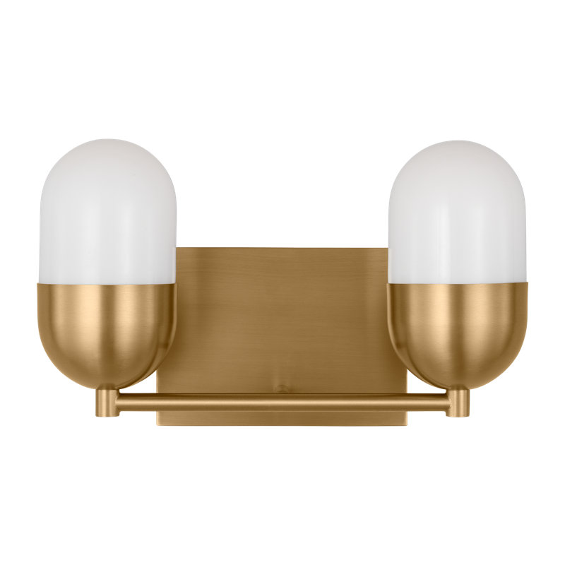 Foster Medium Vanity, Satin Brass