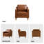 Chaise en similicuir souple moderne l 32 po Azriah-1306466443