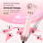 5 in 1 Hot Air Styler Wrap Hair Dryer Brush Dual Voltage Fast Drying Straightening Volumizing Coanda Ionic Cold Shot with Travel Bag Pink-125238981