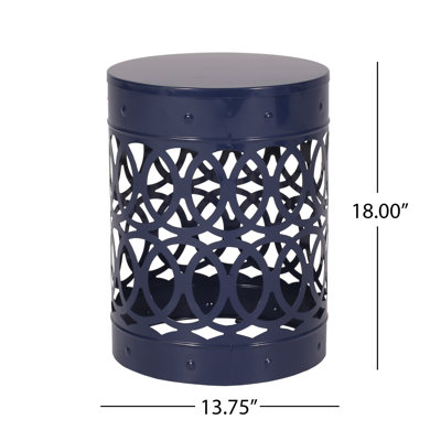 Outdoor Metal S/2 End Table