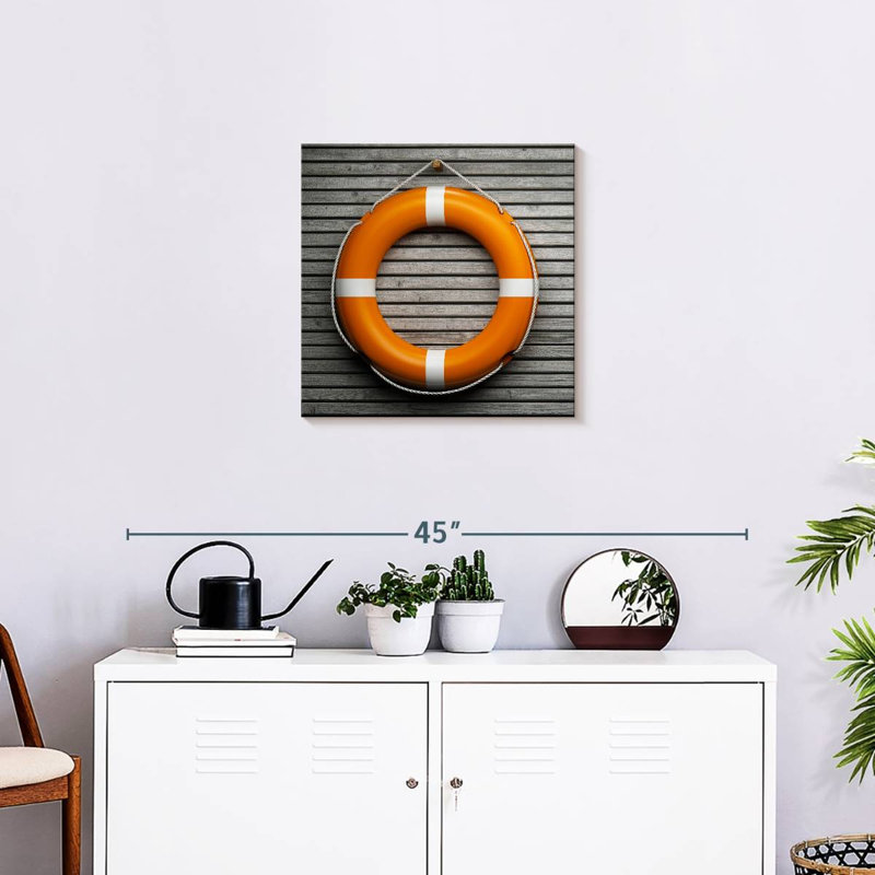 Aletra Orange Life Ring, 20" H x 20" W