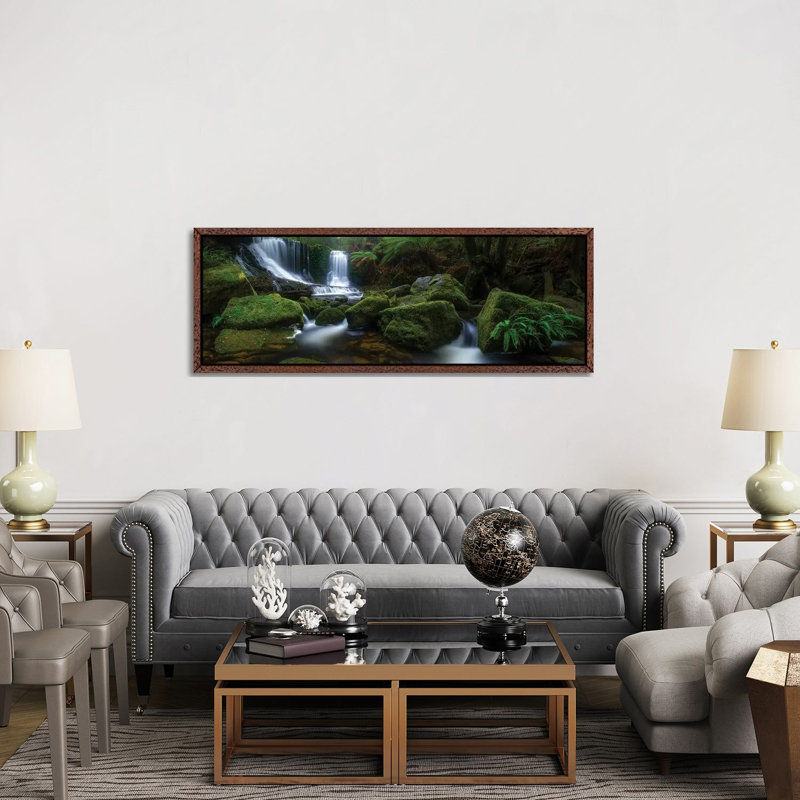 Hello Horseshoe by Jason L. Stephens - Panoramic Print on Canvas, 152.4 cm H x 50.8 cm W, Classic Brown Wood Framed