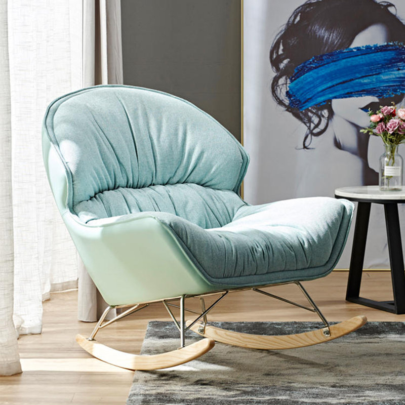 Chaise berçante décontractée Fashion Creative Home, Vert