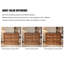 47.24 " W Pine Solid Wood and Glass Jewelry Armoire