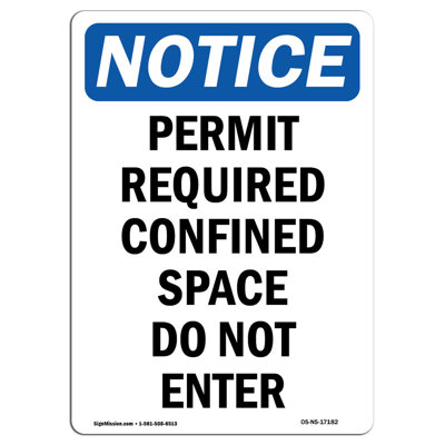 Permit Required Confined Space Sign