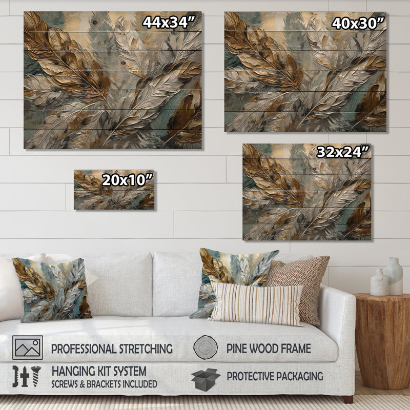 Murjina - Décoration murale géométrique en bois, H 24 po x l 32 po