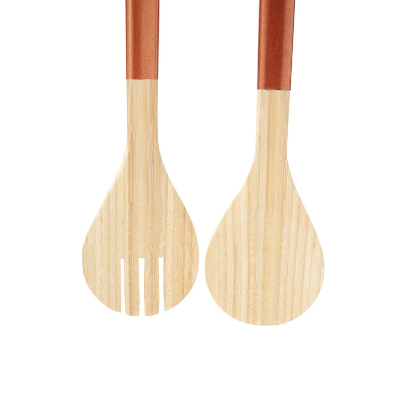 Annaliese Salad Servers, Rose Gold