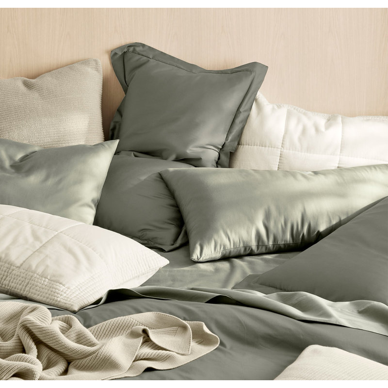 Signature Hemmed Sheet Set, Sageleaf, California King Sheet Set with 2 Pillowcases