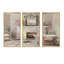 «French Bath La Baignoire II», ensemble d'art mural sur toile traditionnel encadré de 3-72043141-72043994