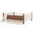 Queen Size Solid Wood Kids Floor Bed with Storage Bookcases, Drawers, Guardrails & Cute Stairs, No Box Spring, Beige-1619707977-1619707976