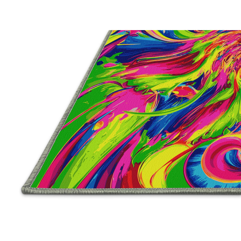 Mind Melt Rug, Square 3'
