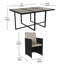 Ensemble repas d'extérieur 7 pièces avec table en acacia et 6 chaises en osier-1317155254
