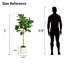 Arbre ficus artificiel en pot blanc 5 pi