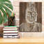 Toile épique Graffiti «Buddha on Wood 4» par Annie Warren, 12 po x 16 po-1559584296