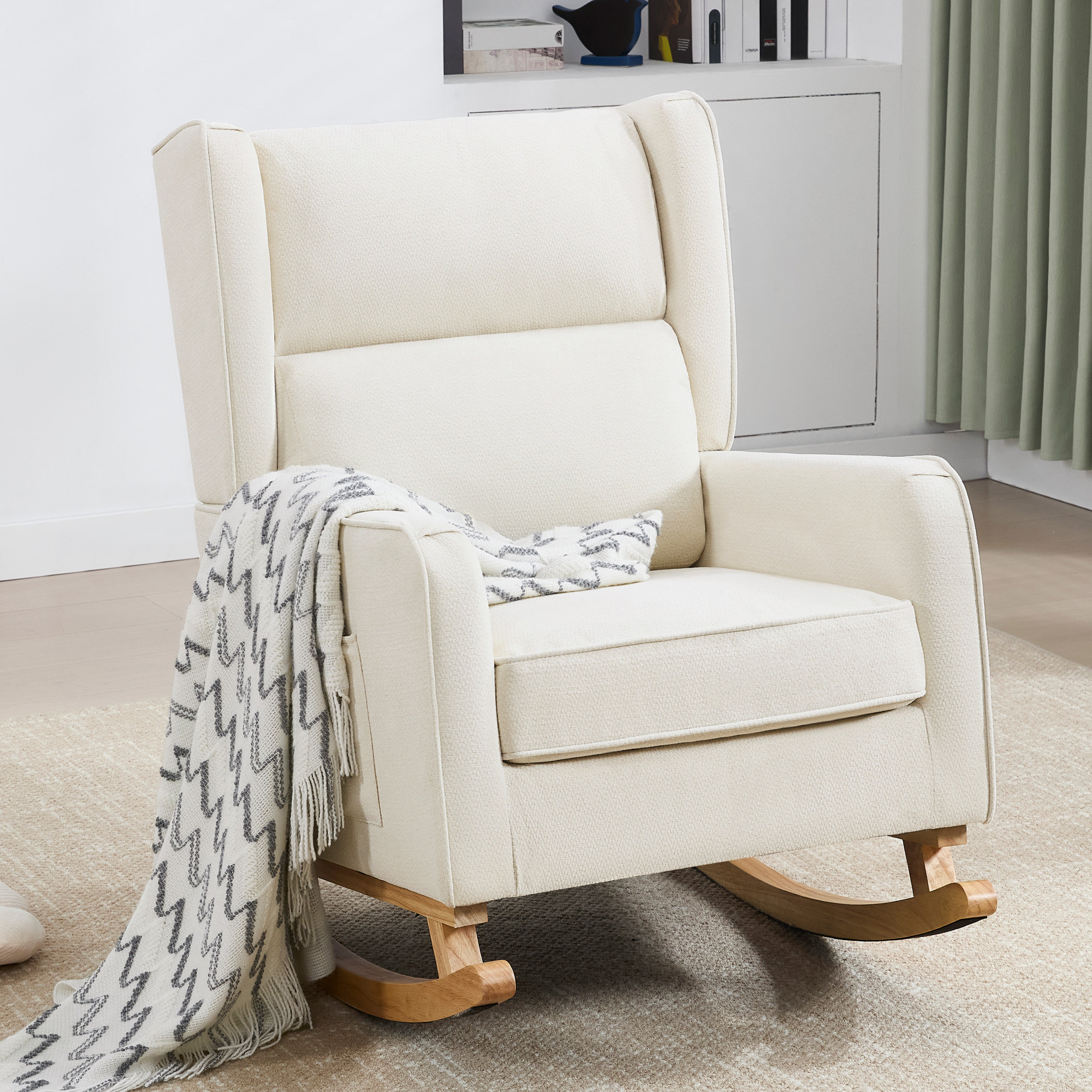 Isabelle & Max™ Solid Wood Rocking Chair & Reviews | Wayfair