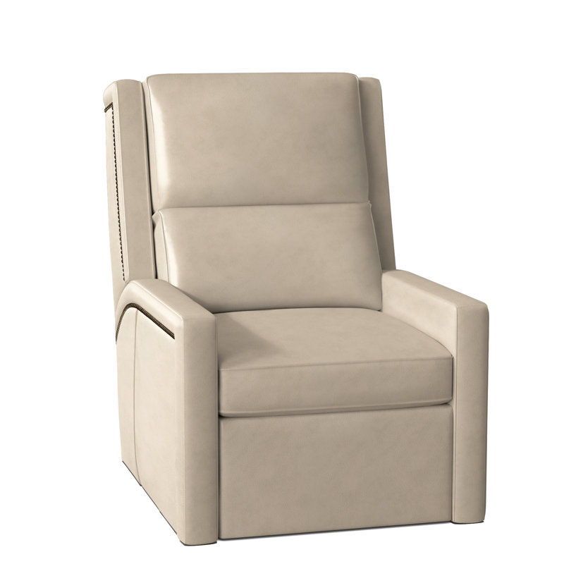 Norman Recliner, Push Back, #9 Antique, Anilina Hunter Genuine Leather