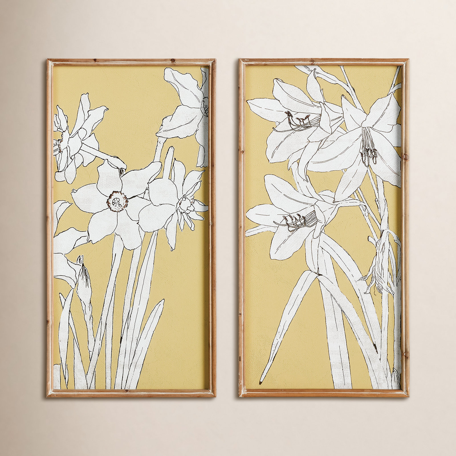 Flowering Amaryllis 2-Piece Print Set