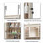 Armoire à bijoux avec miroir pleine longueur, porte ou fixation murale, armoire à bijoux, armoire de rangement verrouillable, miroir intérieur éclairé, forme irrégulière