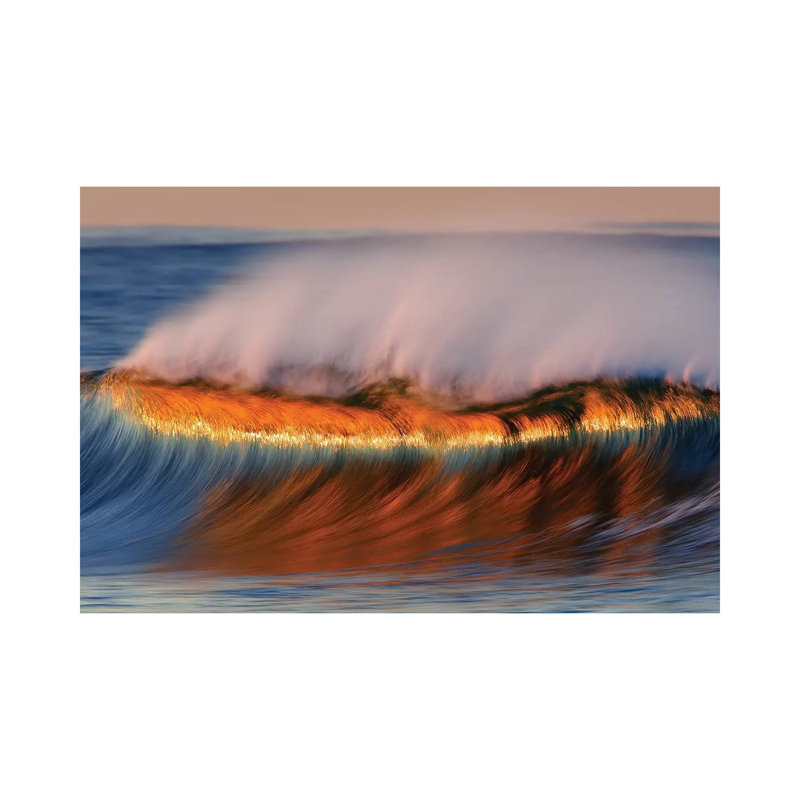 Beautiful Dawn Wave by David Orias - Wrapped Canvas Art Prints, 66.04cm H x 101.6cm W