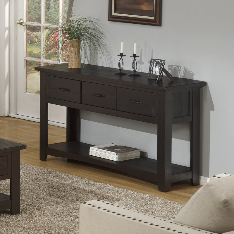 Console en bois massif 55 po Tadyn, Espresso