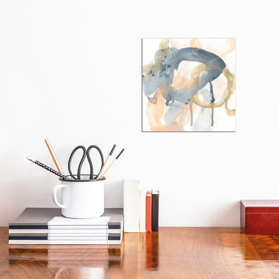 Liquid Blueprint V by June Erica Vess - Wrapped Canvas Print