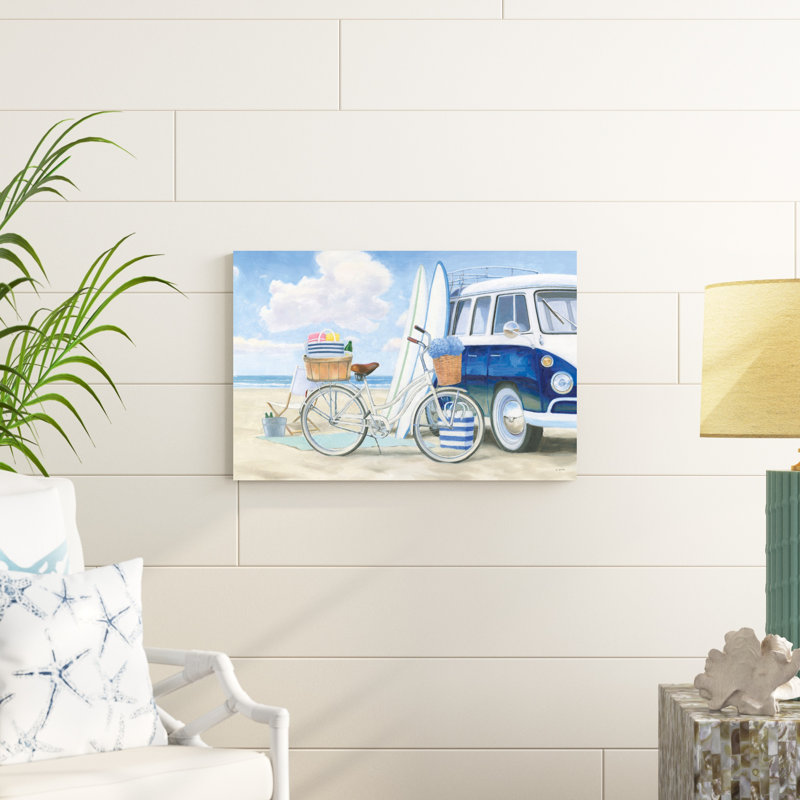 " Beach Time I Crop " by James Wiens, 32" H x 48" W, Wrapped Canvas, No Frame
