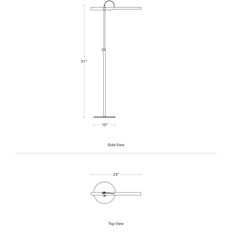 Type A Floor Lamp, White, White Oak