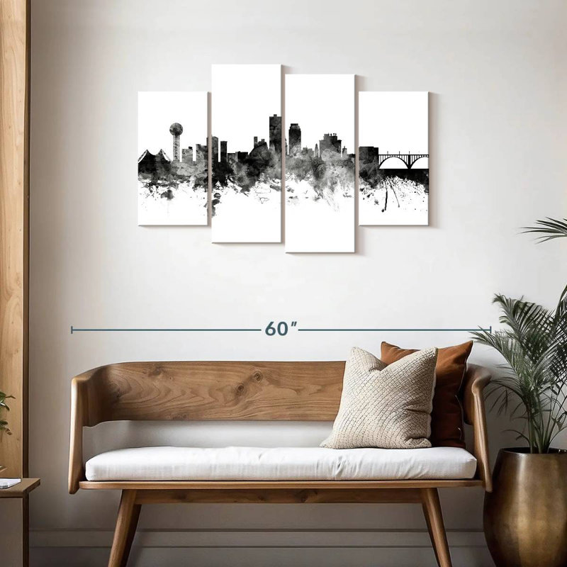 Nicci Knoxville, Tennessee Skyline II, H 27 po x l 43 po