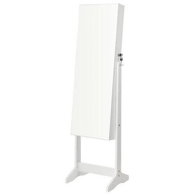 Armoire pour bijoux rectangulaire sur pied - organisateur ultime pour le maquillage et les accessoires - cadeau d'anniversaire idéal
