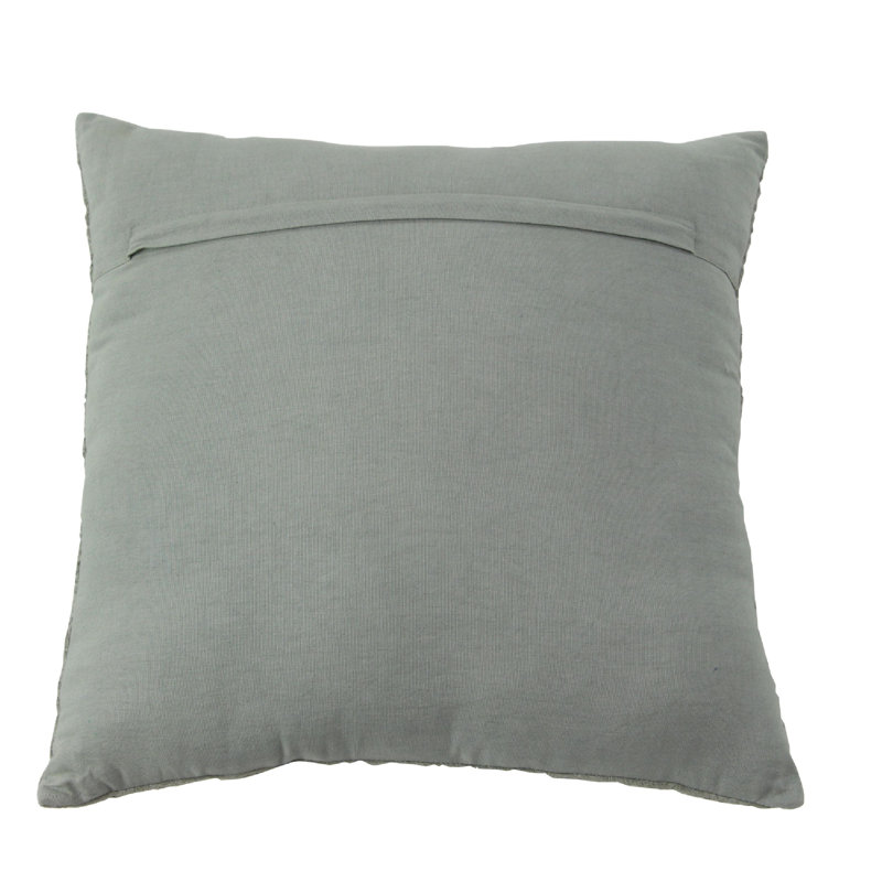 Cotton Blend Reversible Throw Pillow, 18" x 18"
