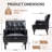 28.5" W Faux Leather Armchair-77636344