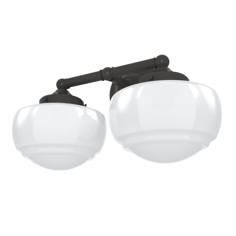 Saddle Creek 2-Light Dimmable Vanity Light, Noble Bronze